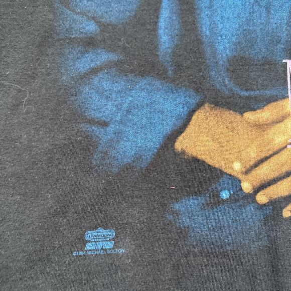 Vintage Michael Bolton World Tour T Shirt Adult XL Black 1994 Band Tee 90s - Picture 3 of 6